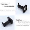 LJLink Wall Hooks Black Hooks Kitchen Towel Hooks for Towel,
