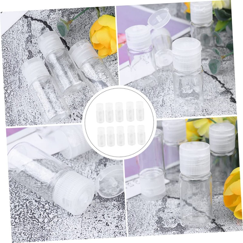 Ipetboom 24 Pack Travel Toiletry Bottles Compliant Flip Top Lotion
