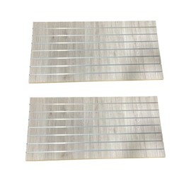Barnwood Slatwall Panels 24"H x 48"L (Set of 2 Panels) - Available With or Without Metal Inserts (WITH METAL INSERTS)