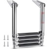 Amarine Made 4 Steps Telescoping Boat Ladder Stainless Steel Folding