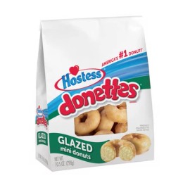 Hostess 🟠 New Hostess Donettes Glazed Mini Donuts Pastries Soft Bag 10.5oz