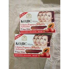 d-ne gold Kojic white Gluta PAPAYA Tomato Arbutin Soap 7days White 160g 2pcs