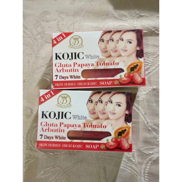d-ne gold Kojic white Gluta PAPAYA Tomato Arbutin Soap 7days