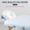 24 Pcs Face Cradle Covers for Massage Table Microfiber Soft