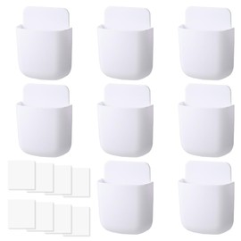 8 Fernbedienung Halter Organizer Fernbedienung Aufbewahrung, Wandhalterung Fernbedienung, Mit Ladeanschluss an Der Unterseite,8 Spurlose Aufkleber Enthalten,Fernbedienungshalter Geeignet Für Haus Büro