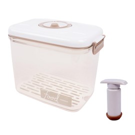 Gzsekken Vacuum Seal Containers 2.7L Hand pump with vacuum Food Saver Accessories Time Compass Manual Air Pump Design for Quick Marinating Rectangle