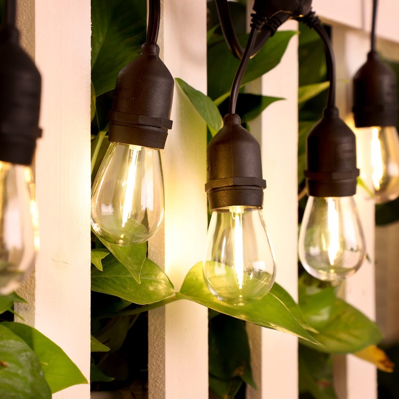 Mlambert LED String Light Bulbs,Shatterproof Outdoor String S14 Replacement Light