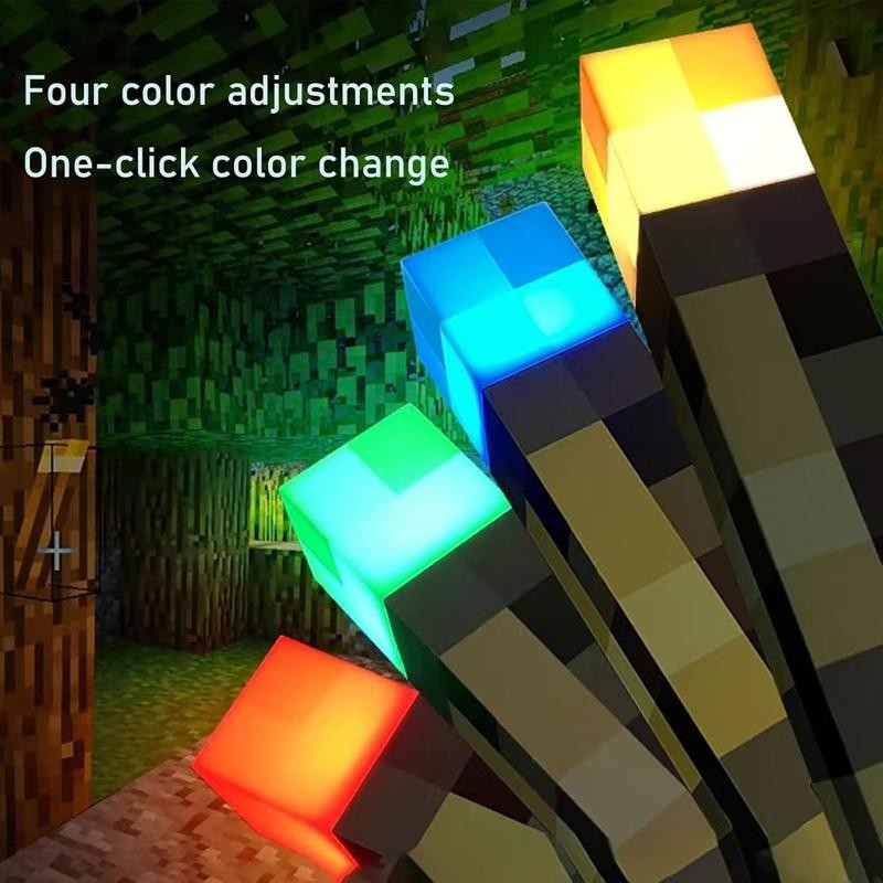 Light-up Wall Torch - Batteries & USB Pluggable Night Lamp