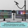 Gooseneck Microphone Stand, 19.69" Flexible Adjustable Arm with Super Crab