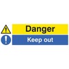 Sign, Danger Keep Out, SAV, Signs Personal Protection, Site Security,