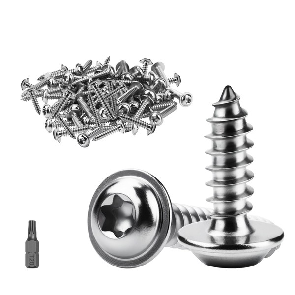 ddckj Pack of 60 Self Tapping Screws M4 x 12