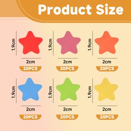 CVFRTT 120 Pieces Of Star Magnets, Children'S Reward Magnets, Refrigerator Decoration Magnets, Cute Star Magnets, Mini Star Magnets