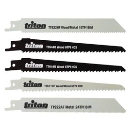 Triton Recip Saw Blade Set 5pce 150mm (954242)