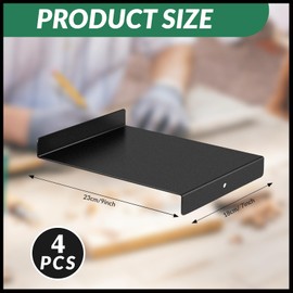 Suzile 2 Pcs Bench Hook Metal Inking Plate Linoleum Printmaking Block Stop Ink Plate Block Printing Supplies for Block Printing Wood Carving, 9 x 7 x 1 Inches