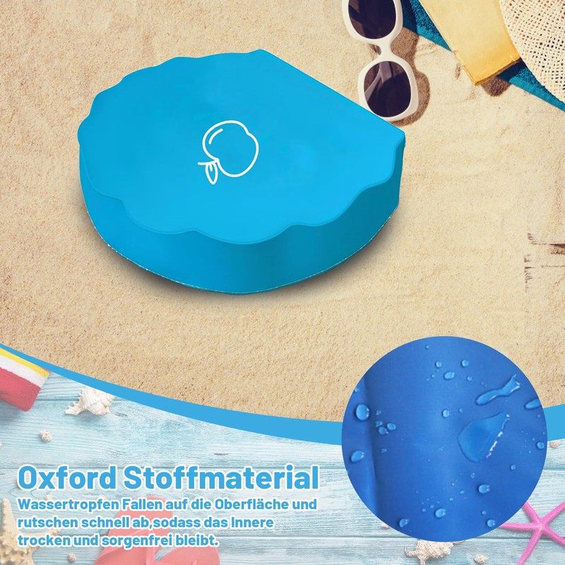 ElevaPulse Sand Shell Cover with Apple Design - Waterproof Protective