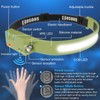 COSOOS 2 Rechargeable Headlamp Flashlight,Bright LED Head Lamp, 1000Lumen Floodlight
