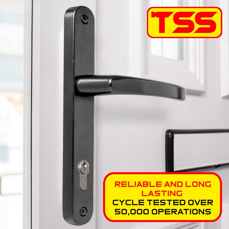 TSS UPVC Door Handle Set in Anthracite Grey, 92mm PZ