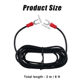 Phonograph Turntable Ground Wire, 6ft Phonograph Ground Wire Turntable Grounding Wire Gramophone Ground Wire for Magnetic Cartridge Turntables