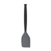 Sabatier Nylon Spatula with Silicone Head, 12-Inch, Black/Gray