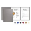 5 x 3-Piece Application Folders Grey with 2 Spine Bars