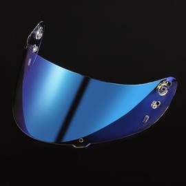 ICON IC04 Airframe Pro Airmada Airform Motorcycle Helmet Shield Uv Protection Motorcycle Visor Lens Helmets Accessories (Clear Revo Blue)
