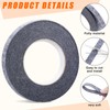 Buryeah 2 Rolls Multipurpose Felt Weatherstrip 5/8 Inch x 17