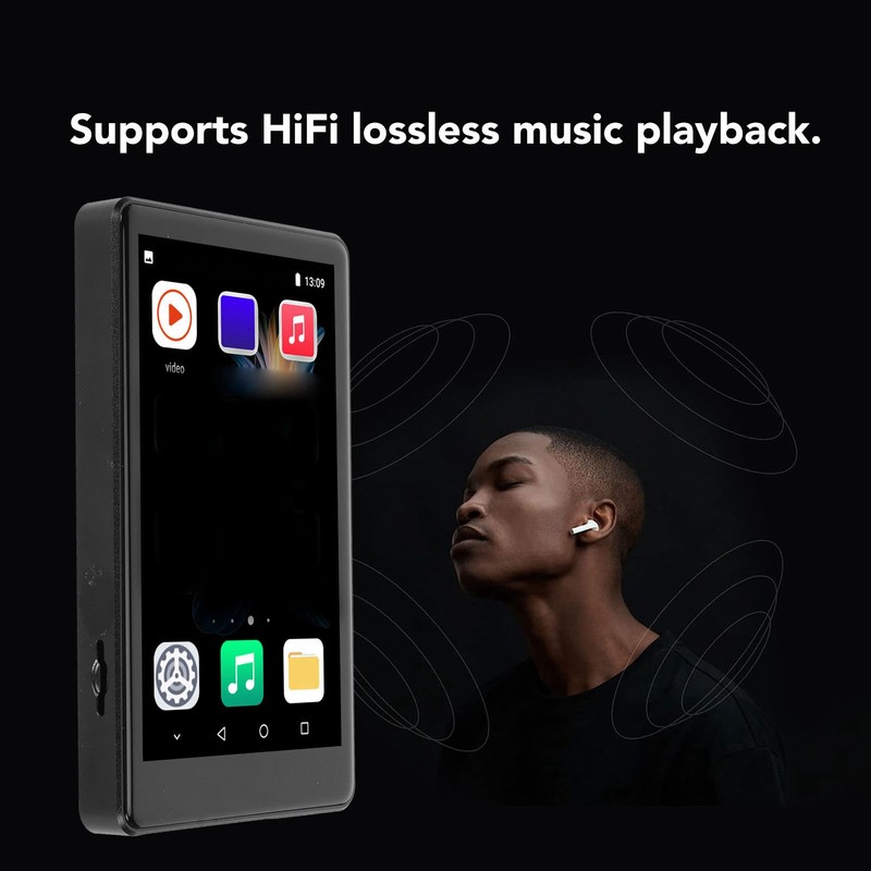 MP3 Player HiFi HD Noise Reduction 4.0 Inch Full Touch