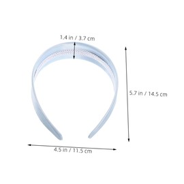 WOONEKY 3pcs Non Slip Wide Headbands for Pure Colors Hair Accessories Comfortable Fashionable Headbands for Women for Daily Wear Parties