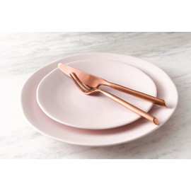 Fortessa Vitraluxe Dinnerware Heirloom Salad Plate, 8-Inch, Set of 4 (Blush)