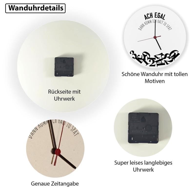 ACH egal dann komm ich Halt zu late, wall clock