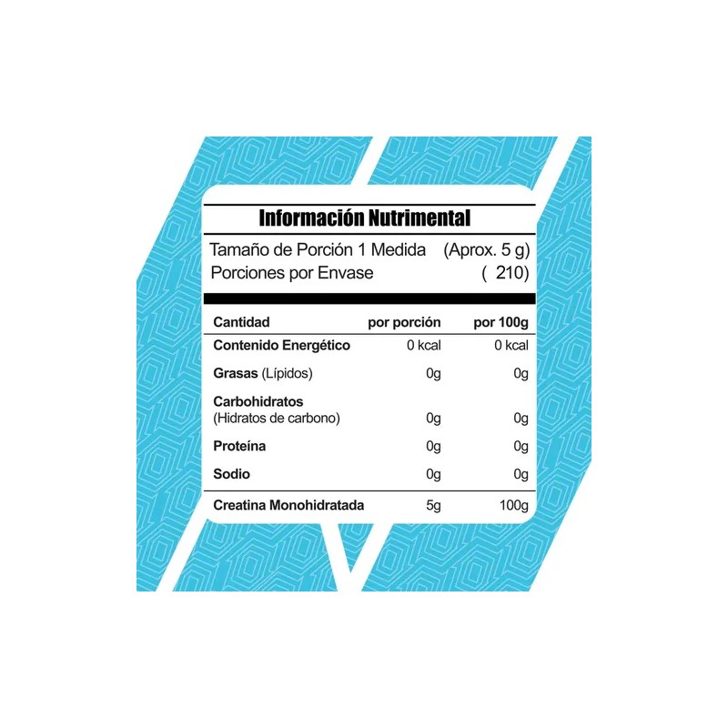 Creatina Meta Nutrition Monohidratada 1050 Gr 210 Servicios