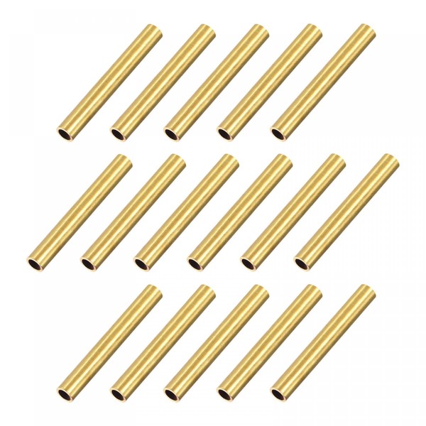 sourcing map Brass Pipe Hose 4 mm Outer Diameter 0.5