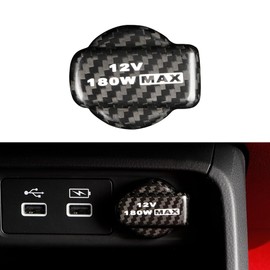 JSWAN - Tapa para encendedor de cigarrillos de fibra de carbono compatible con Honda Civic Type R FL5 CRV Pilot (2023 a 2026) consola central para encendedor de cigarrillos accesorios interiores