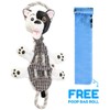 PLUSH DOG TOYS WITH SQUEAKERS, SQUEAKY DOG TOY WITH CRINKLE,