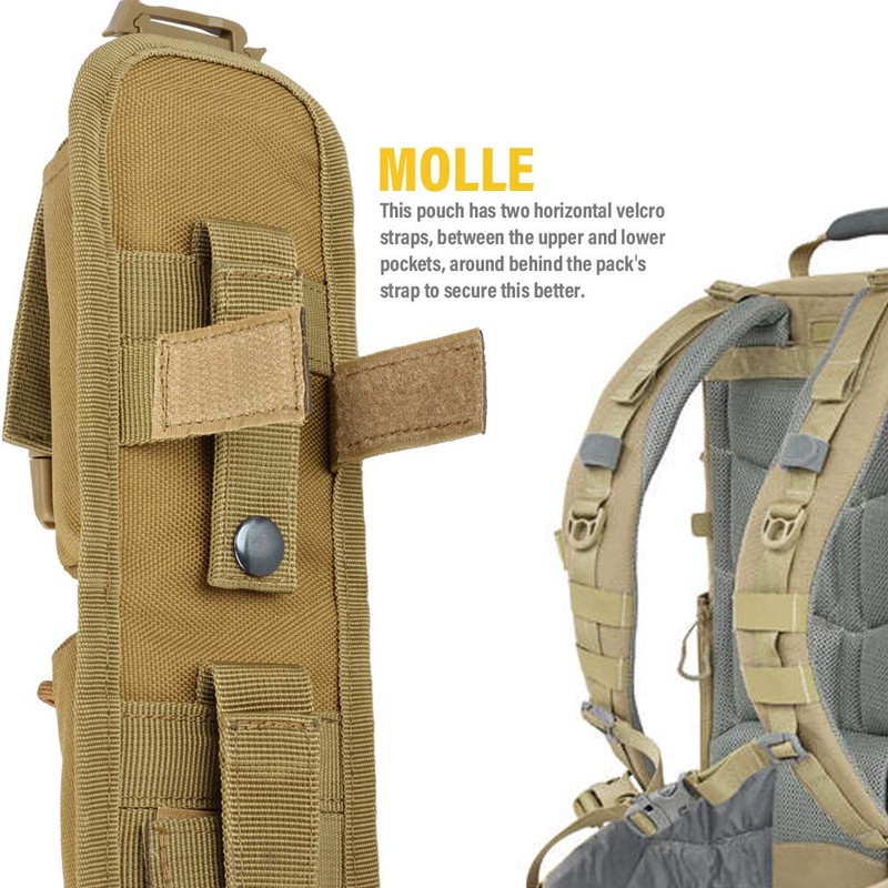 WYNEX Bolsa táctica Molle para accesorios, mochila con correa para