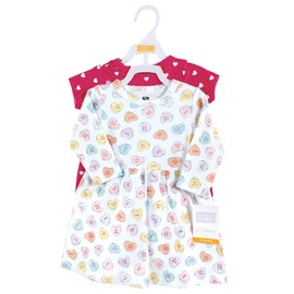 Hudson Baby baby girls Cotton Dresses Casual Dress, Be Mine Valentine, 1-2T US