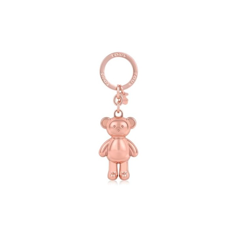 TOUS Llavero Oso Dorado Rosa, Para Mujer, Colección Teddy Bear