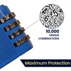 Dapetz ® 4-Digit Combination Padlock, Resettable Locker Padlock, Weatherproof Outdoor