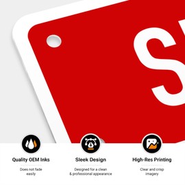 Sprinkler Sign, 2x7 Inches, 0.25 Aluminum, Fade Resistant, Made in USA by Sigo Signs