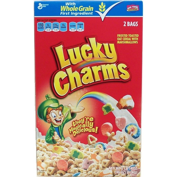 General Mills Lucky Charms 2 Bags 46OZ