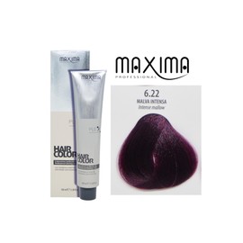 Maxima Professional Hair Color Cream 100ml – Intense Long-Lasting Color, 100% Grey Coverage, Enriched Formula – Salon Results at Home (6.22 Intense Mallow)