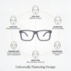 1.5 Reading Glasses Men, Oversized Readers for Women, 4 Pack