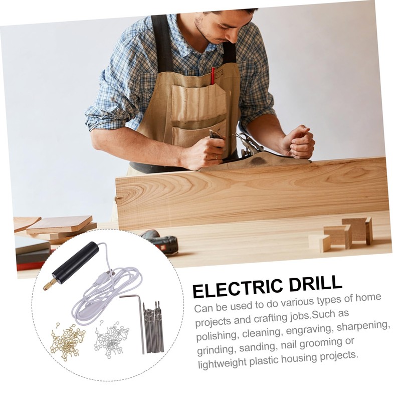 COHEALI 115 Pcs Mini Electric Drill Cordless Rotary Tool USB