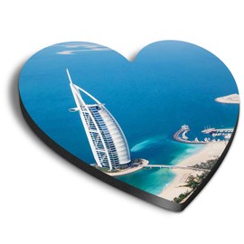 1 x Heart MDF Magnets - Dubai UAE Burj Al Arab Hotel 44913