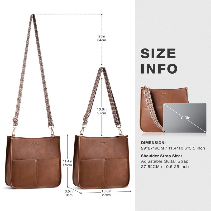 Vulkitty Shoulder Bag Women's PU Leather Medium Shoulder Bag with
