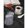 Mr. Stone Creations Grey Agate Coasters – Set of 4