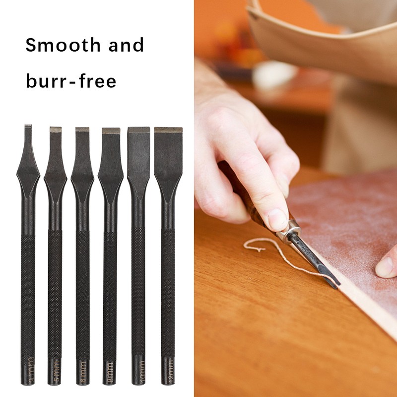 Prong Chisel Slot Punch DIY Cutter Portable Leather Cutting Tool