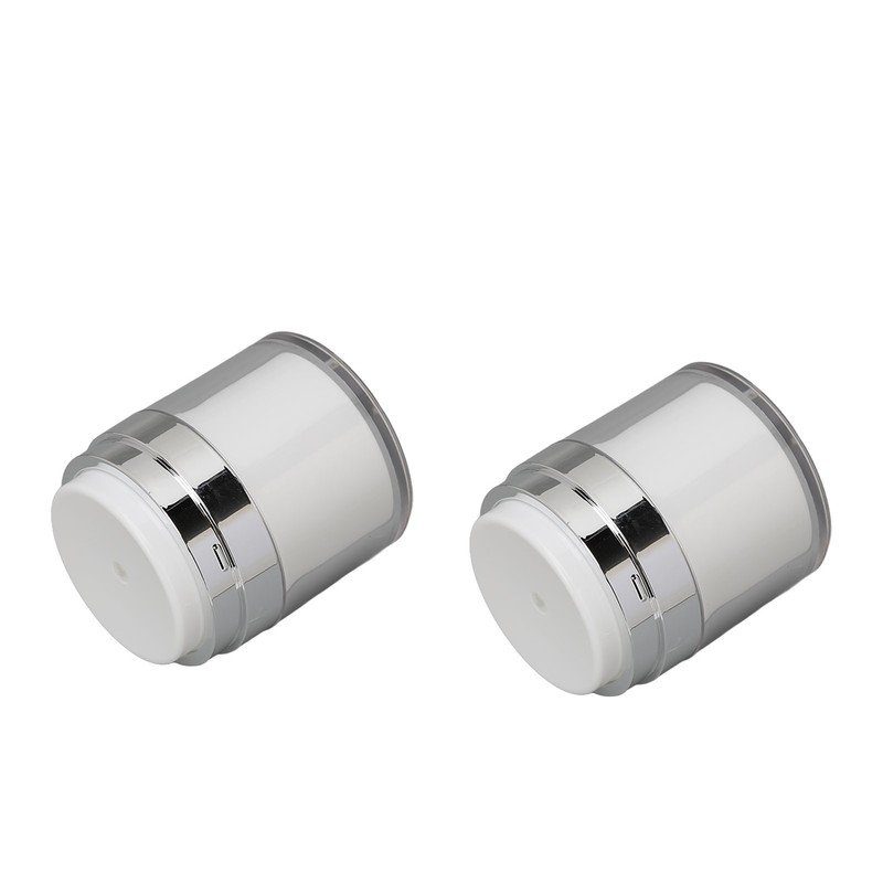 2pcs 50ml Cream Jar Refillable Empty Acrylic Vacuum Makeup Jar