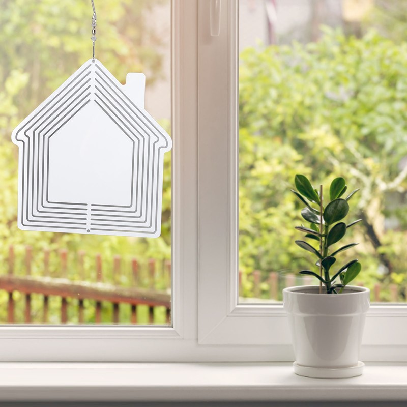 DIY Sublimation Metal Wind Spinner Hanging Blank Wind Chimes Garden