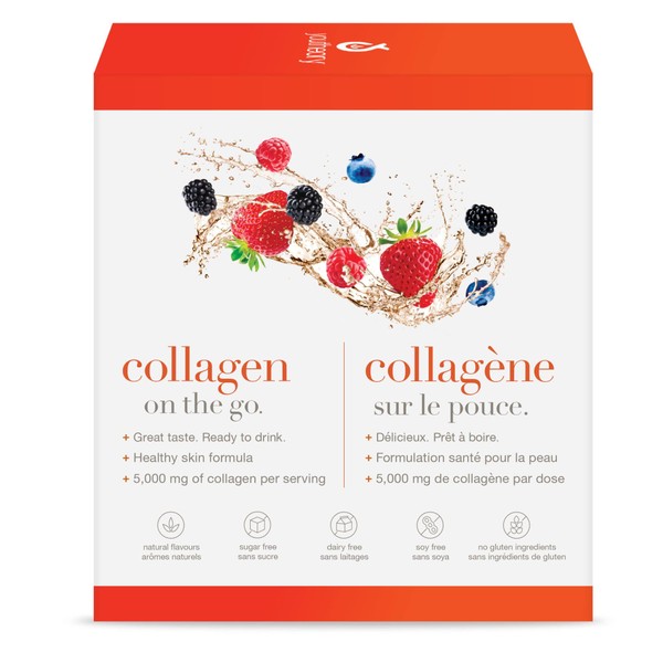 YouTheory Liquid Collagen On The Go, 12 Packets, 12 Packets x 30ml
